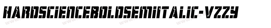 HardScienceBoldSemiItalic-VZZy字体转换