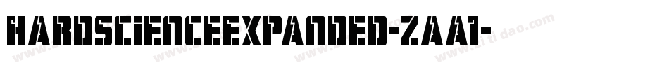 HardScienceExpanded-zaa1字体转换