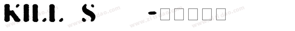 KILLerStumps字体转换