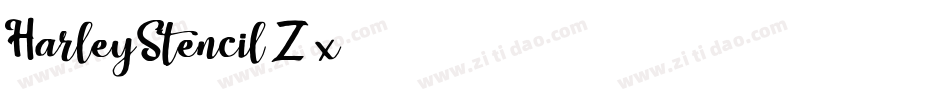 HarleyStencil-Z6x3字体转换