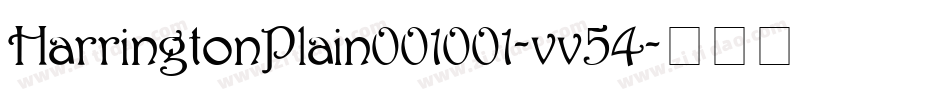 HarringtonPlain001001-vv54字体转换