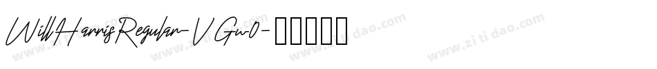 WillHarrisRegular-VGw0字体转换