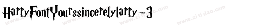 HarryFontYourssincerelylarry-3Kwz字体转换