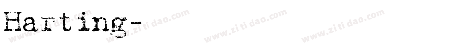 Harting字体转换