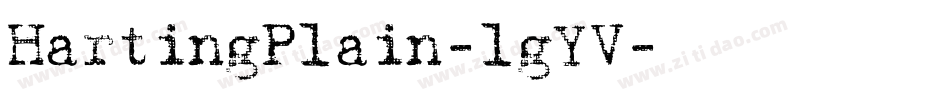 HartingPlain-lgYV字体转换