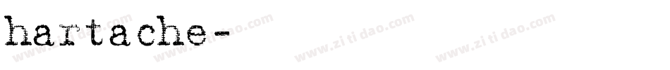 hartache字体转换