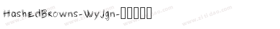 HashedBrowns-WyJgn字体转换