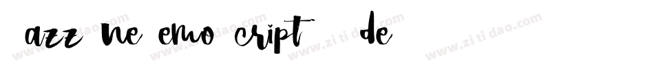 JazzOneDemoScript-0WdeX字体转换