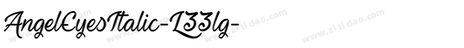 AngelEyesItalic-L33lg字体转换