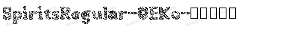 SpiritsRegular-OEKo字体转换