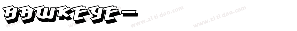 Hawkeye字体转换