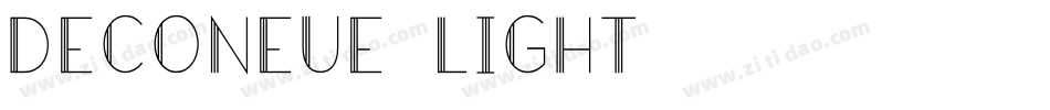 DecoNeue-Light字体转换