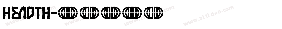 HEADTH字体转换