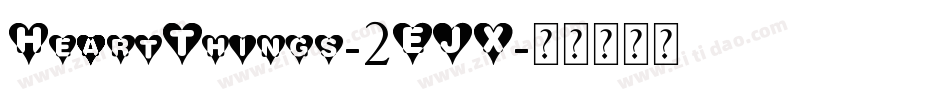 HeartThings-2EJX字体转换