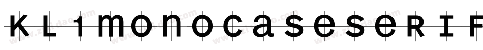Kl1MonocaseSerif-gBVR字体转换