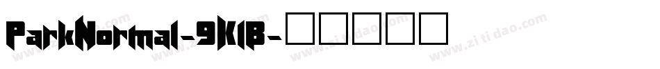 ParkNormal-9KlB字体转换