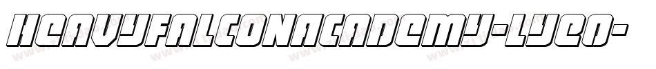 HeavyFalconAcademy-lyE0字体转换