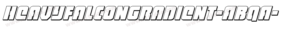 HeavyFalconGradient-ABqA字体转换