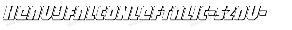 HeavyFalconLeftalic-5Z0V字体转换