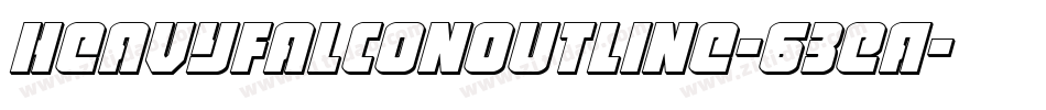 HeavyFalconOutline-63EA字体转换