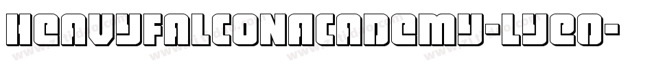 HeavyFalconAcademy-lyE0字体转换