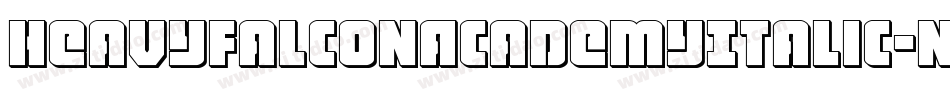 HeavyFalconAcademyItalic-nzE0字体转换