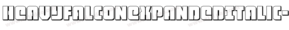 HeavyFalconExpandedItalic-D9oR字体转换