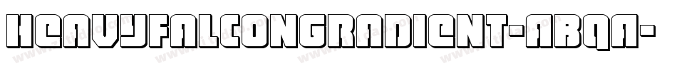 HeavyFalconGradient-ABqA字体转换