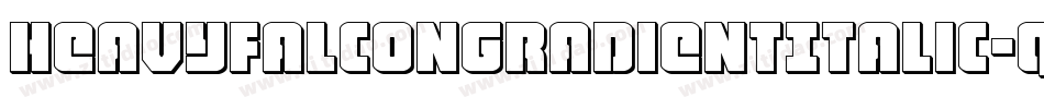 HeavyFalconGradientItalic-qzp5字体转换