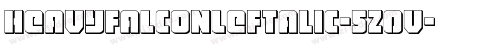 HeavyFalconLeftalic-5Z0V字体转换