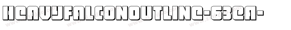 HeavyFalconOutline-63EA字体转换