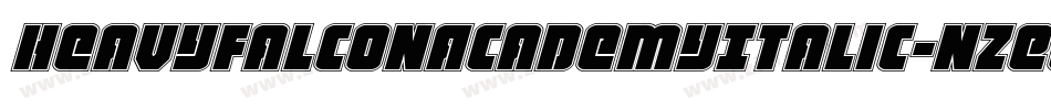 HeavyFalconAcademyItalic-nzE0字体转换