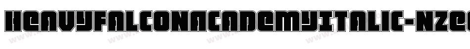 HeavyFalconAcademyItalic-nzE0字体转换