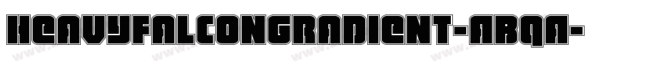 HeavyFalconGradient-ABqA字体转换