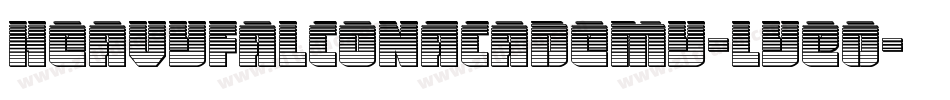 HeavyFalconAcademy-lyE0字体转换
