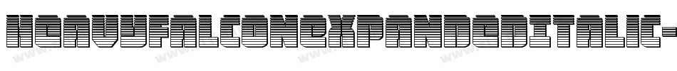 HeavyFalconExpandedItalic-D9oR字体转换