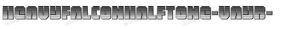 HeavyFalconHalftone-VayB字体转换