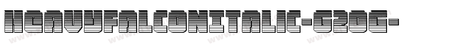 HeavyFalconItalic-G2og字体转换
