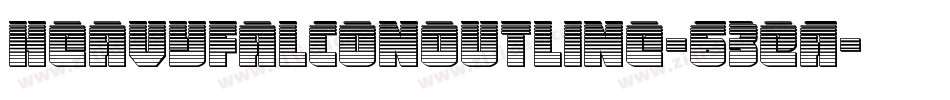 HeavyFalconOutline-63EA字体转换