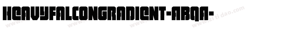 HeavyFalconGradient-ABqA字体转换