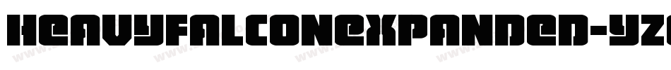 HeavyFalconExpanded-YZ04字体转换