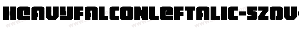HeavyFalconLeftalic-5Z0V字体转换