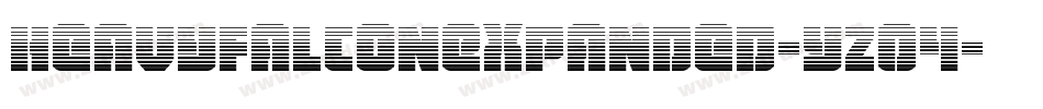 HeavyFalconExpanded-YZ04字体转换