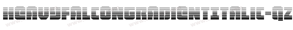 HeavyFalconGradientItalic-qzp5字体转换