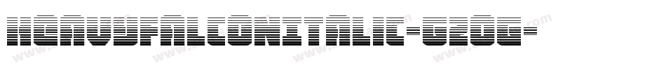 HeavyFalconItalic-G2og字体转换