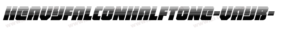 HeavyFalconHalftone-VayB字体转换