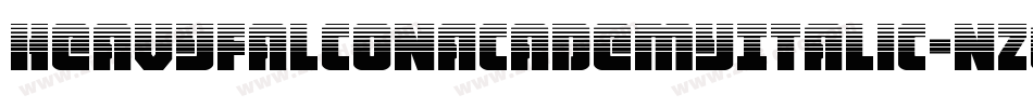 HeavyFalconAcademyItalic-nzE0字体转换