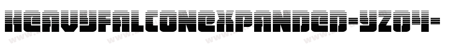 HeavyFalconExpanded-YZ04字体转换