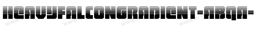 HeavyFalconGradient-ABqA字体转换