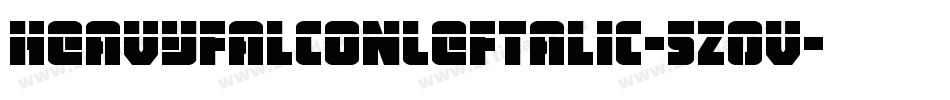 HeavyFalconLeftalic-5Z0V字体转换